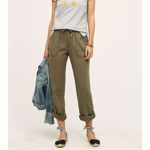 Anthropologie Hei Hei drawstring linen pants